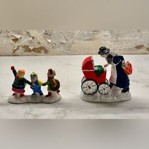 Department 56 Snow Village Nanny and the Preschoolers #56.54305 (EUC)